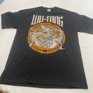 VTG Wu-Tang Clan Chinese Dragon Logo Rap Tee T-Shirt Sz Large Rare